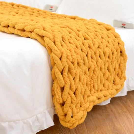 Chunky Knitted Blanket